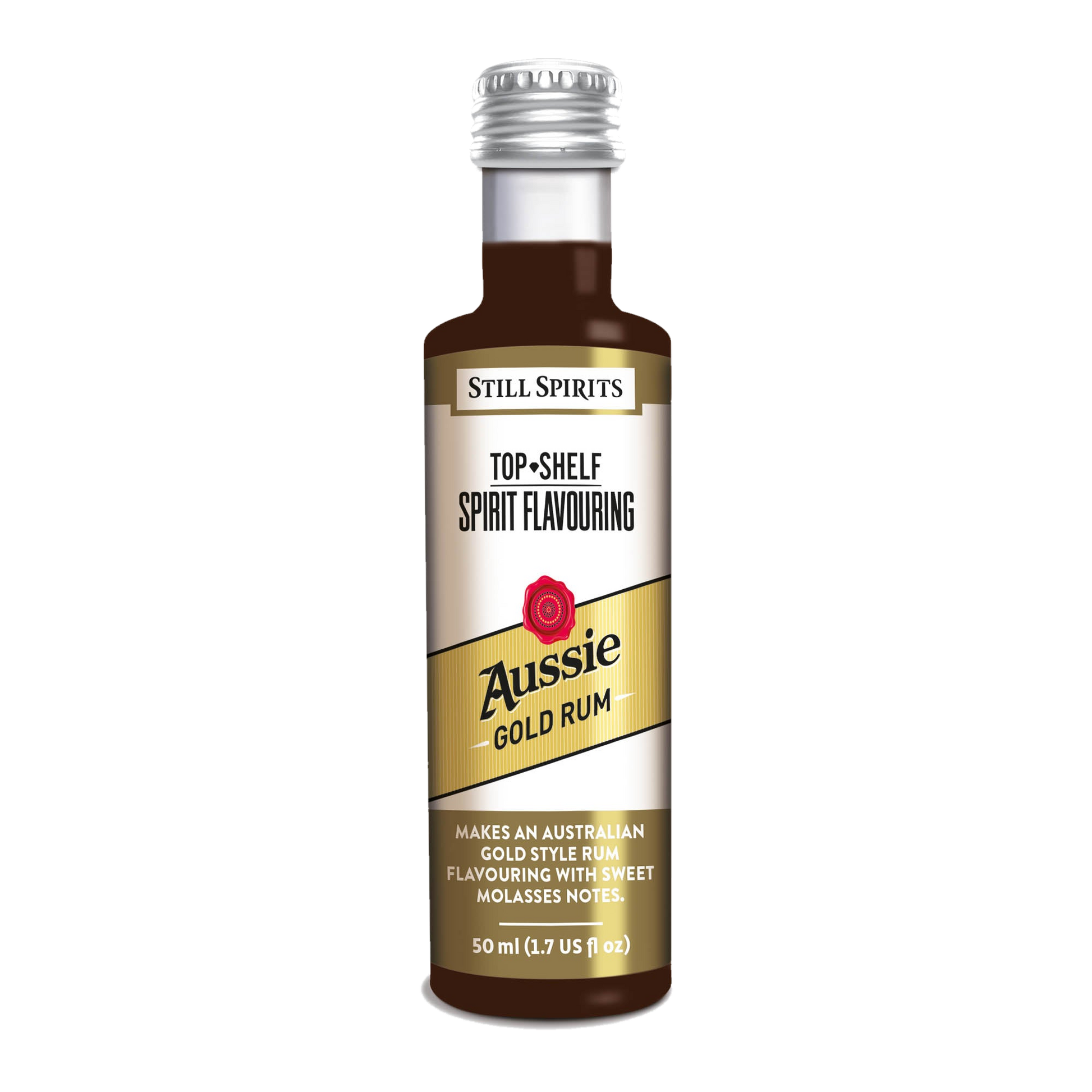 Aussie Gold Rum Essence 50ml single bottle