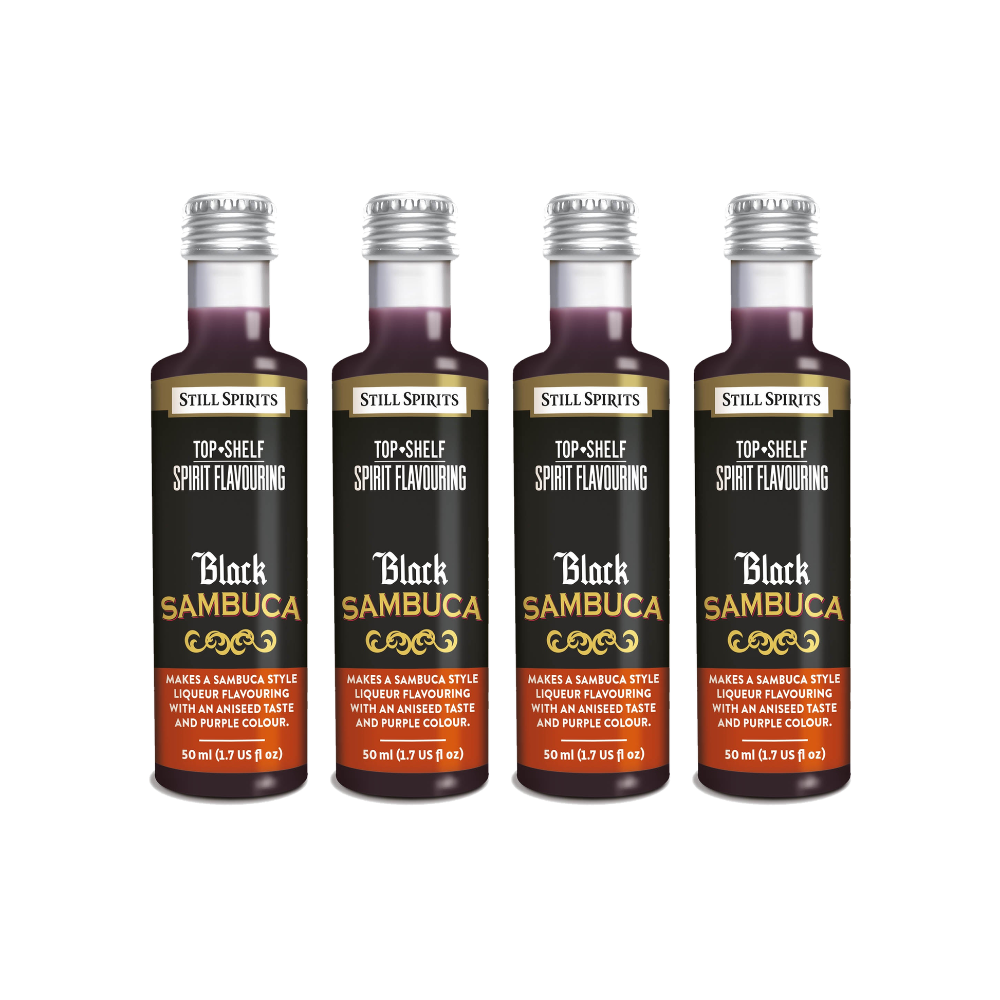 Black Sambuca Liqueur Essence 4 Pack