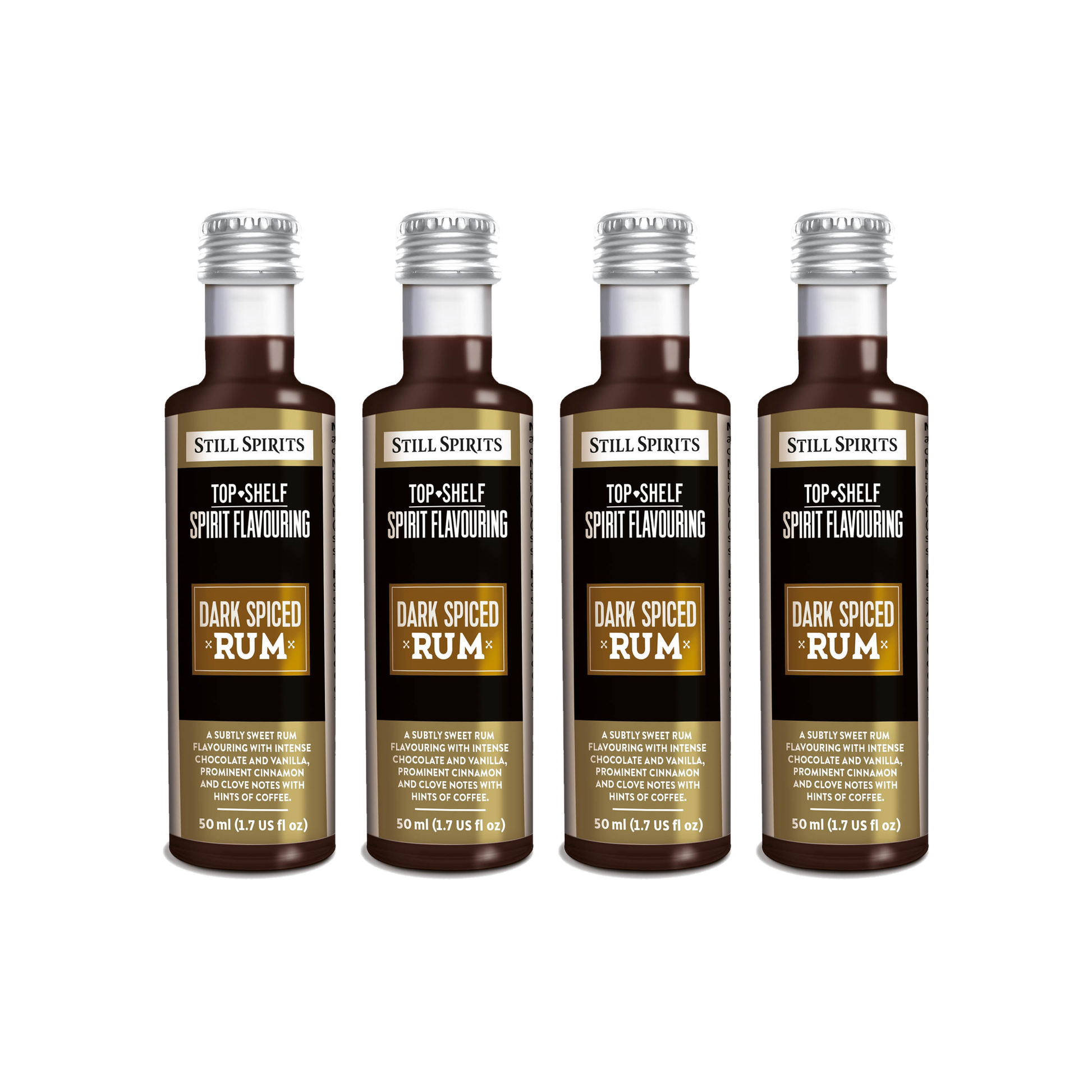 Dark Spiced Rum Essence 4 Pack