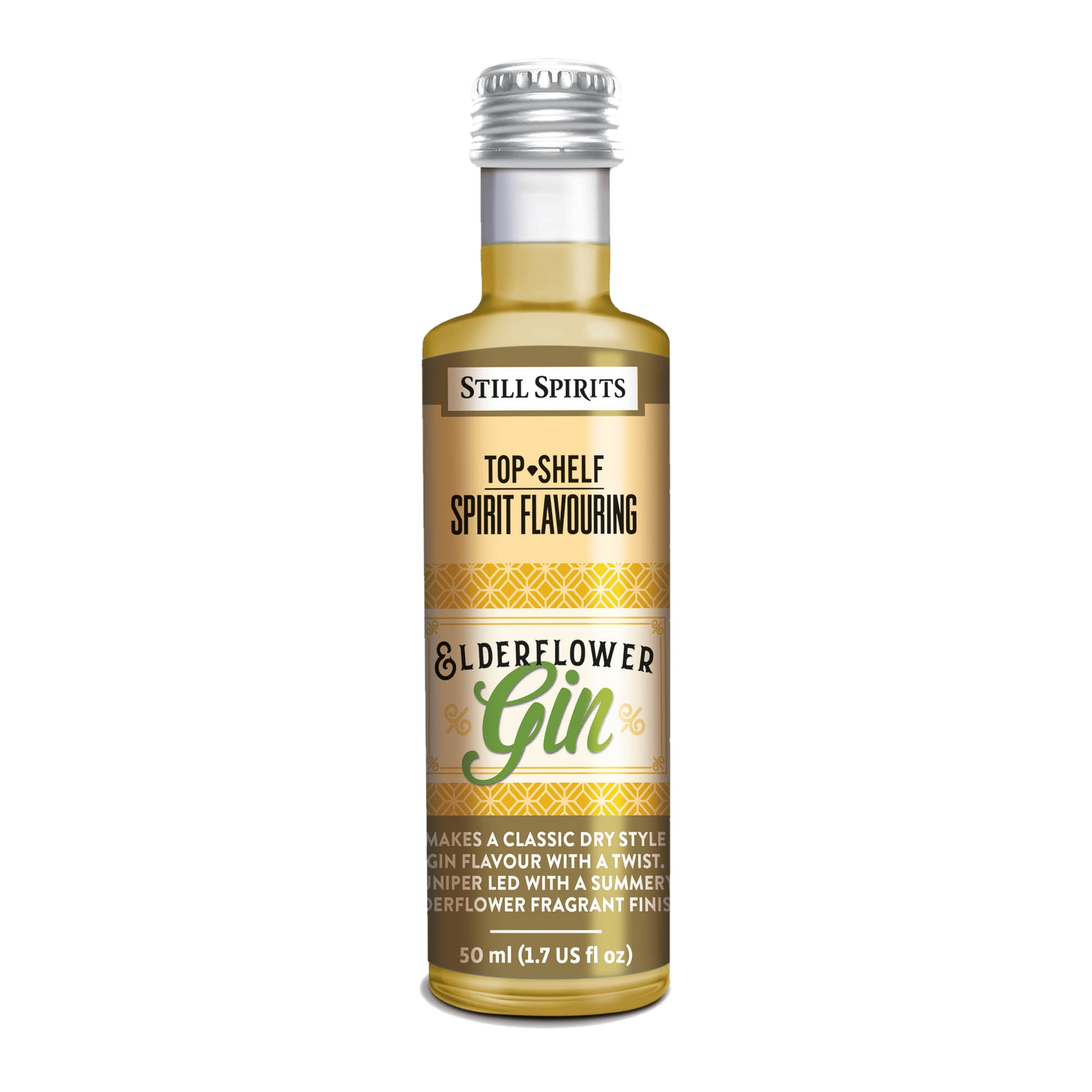 Elderflower Gin Essence 50ml single bottle