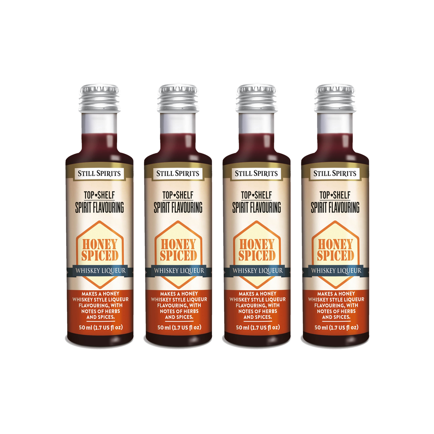 Honey Spiced Whiskey Liqueur Essence 4 Pack