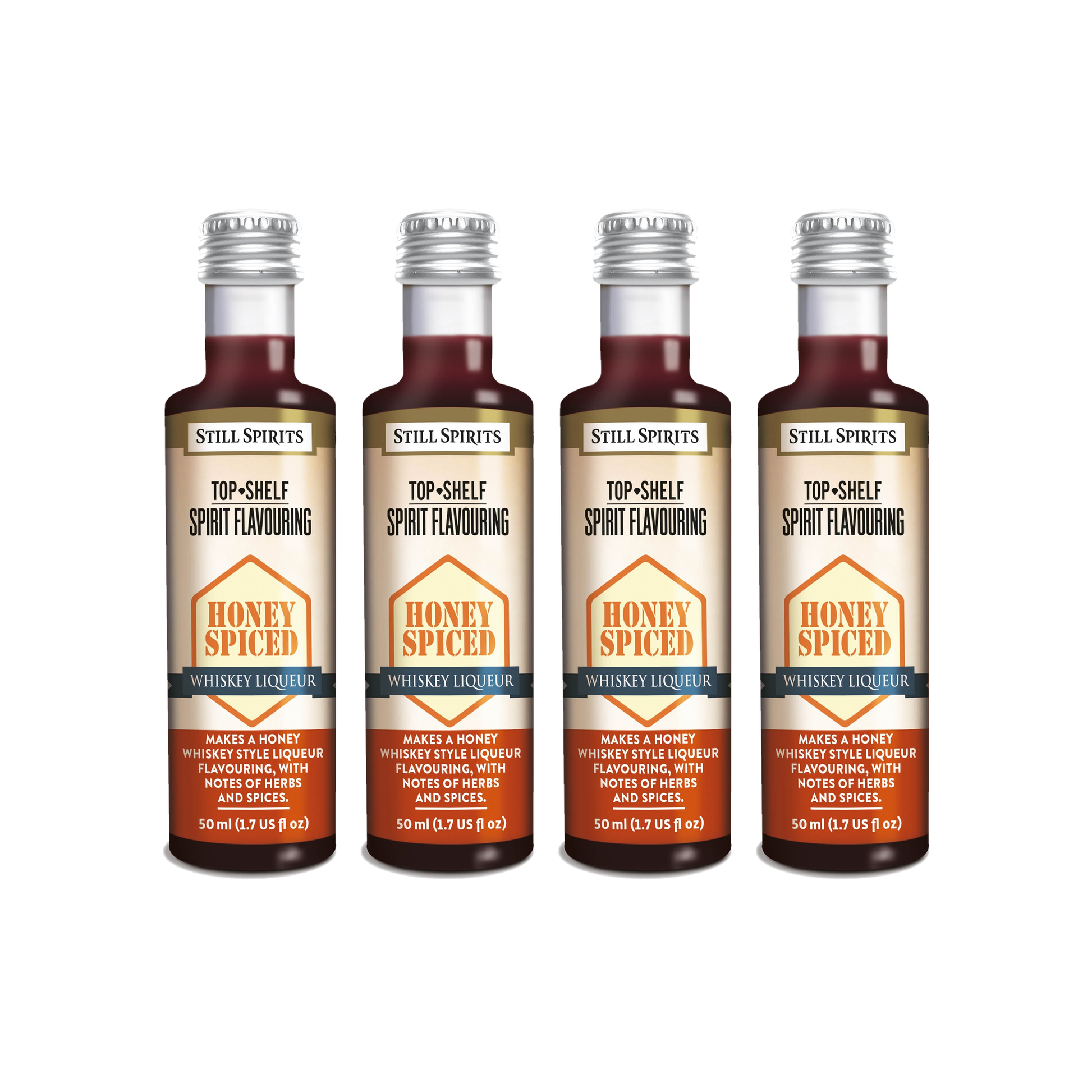 Honey Spiced Whiskey Liqueur Essence 4 Pack