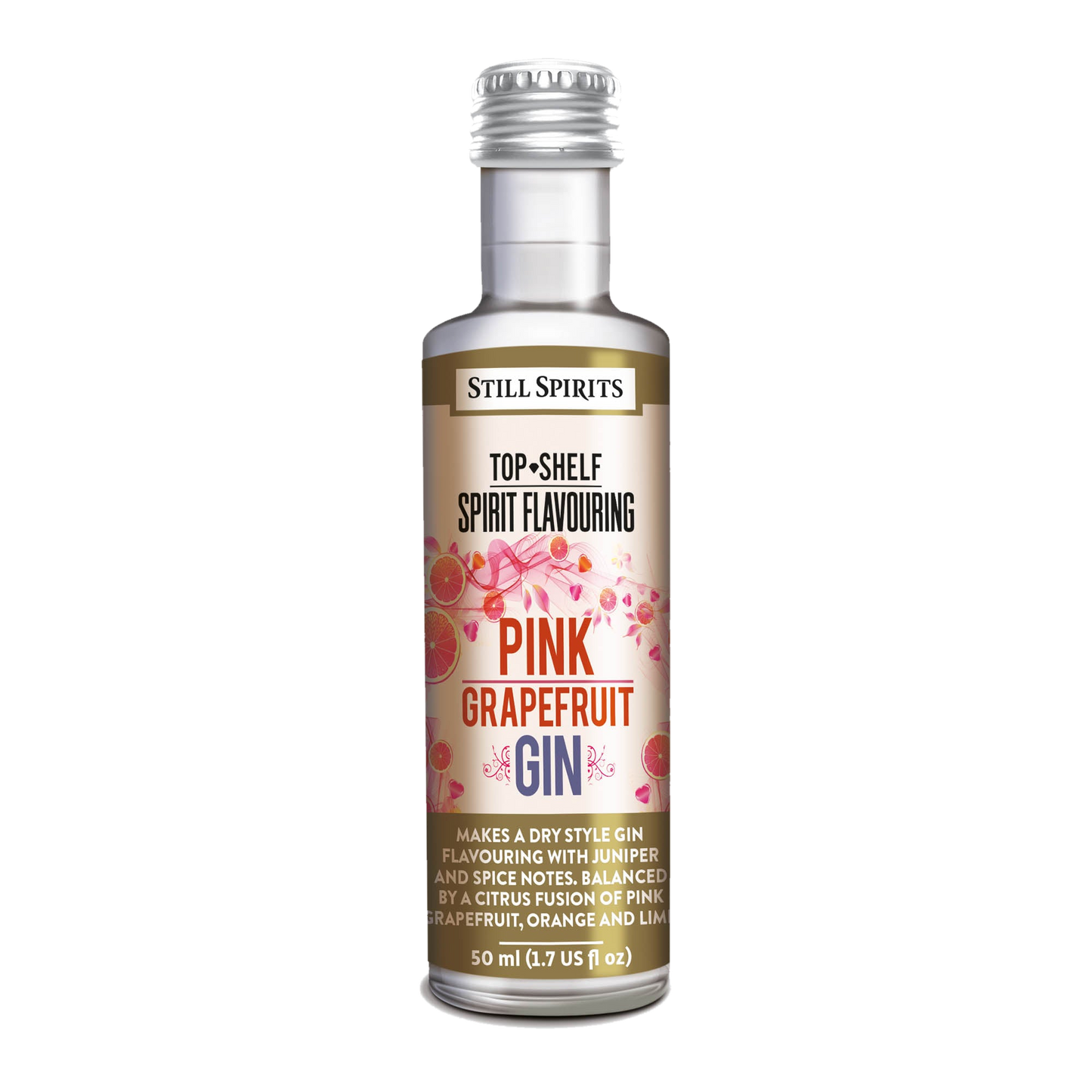 Pink Grapefruit Gin Essence 50ml single bottle