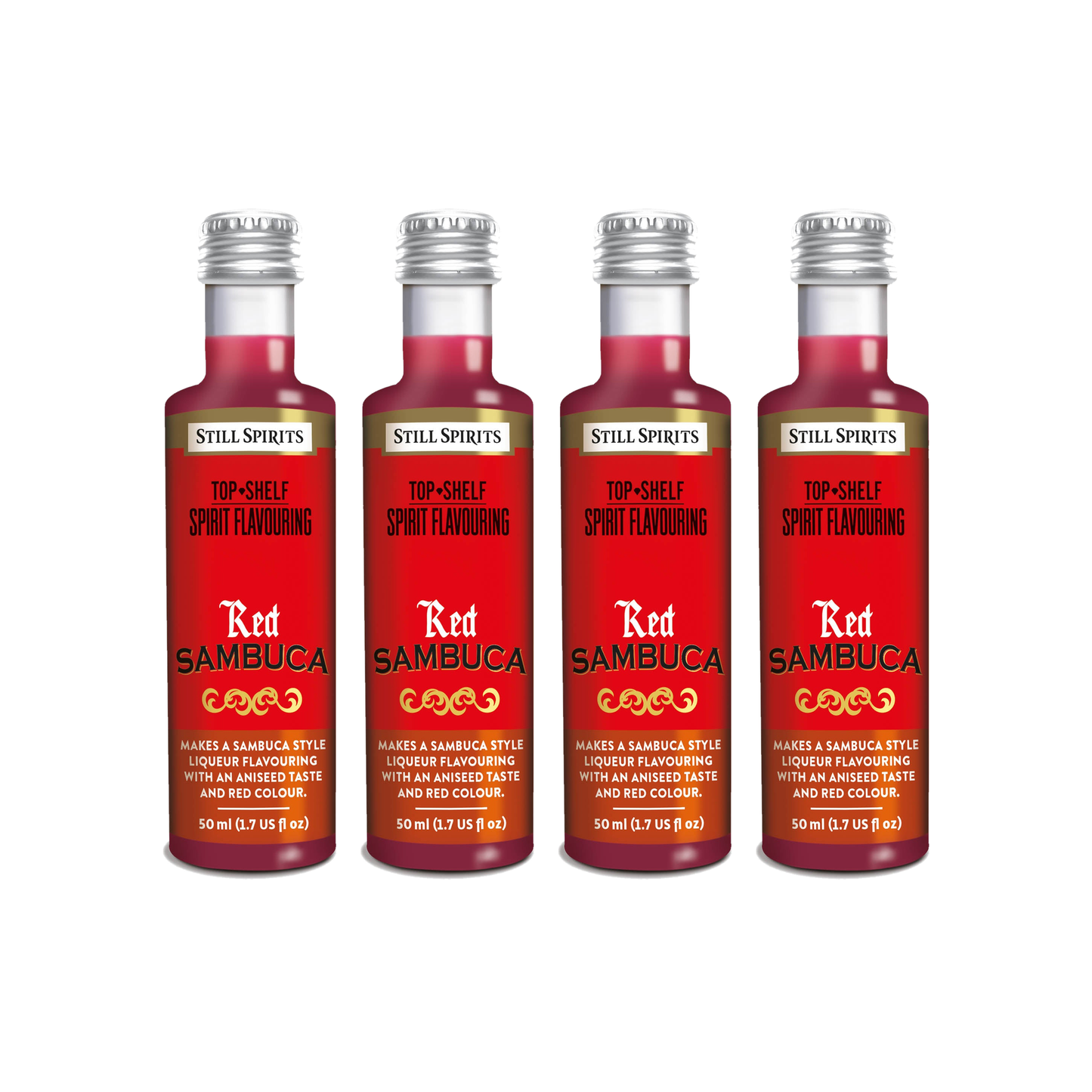 Red Sambuca Liqueur Essence 4 Pack