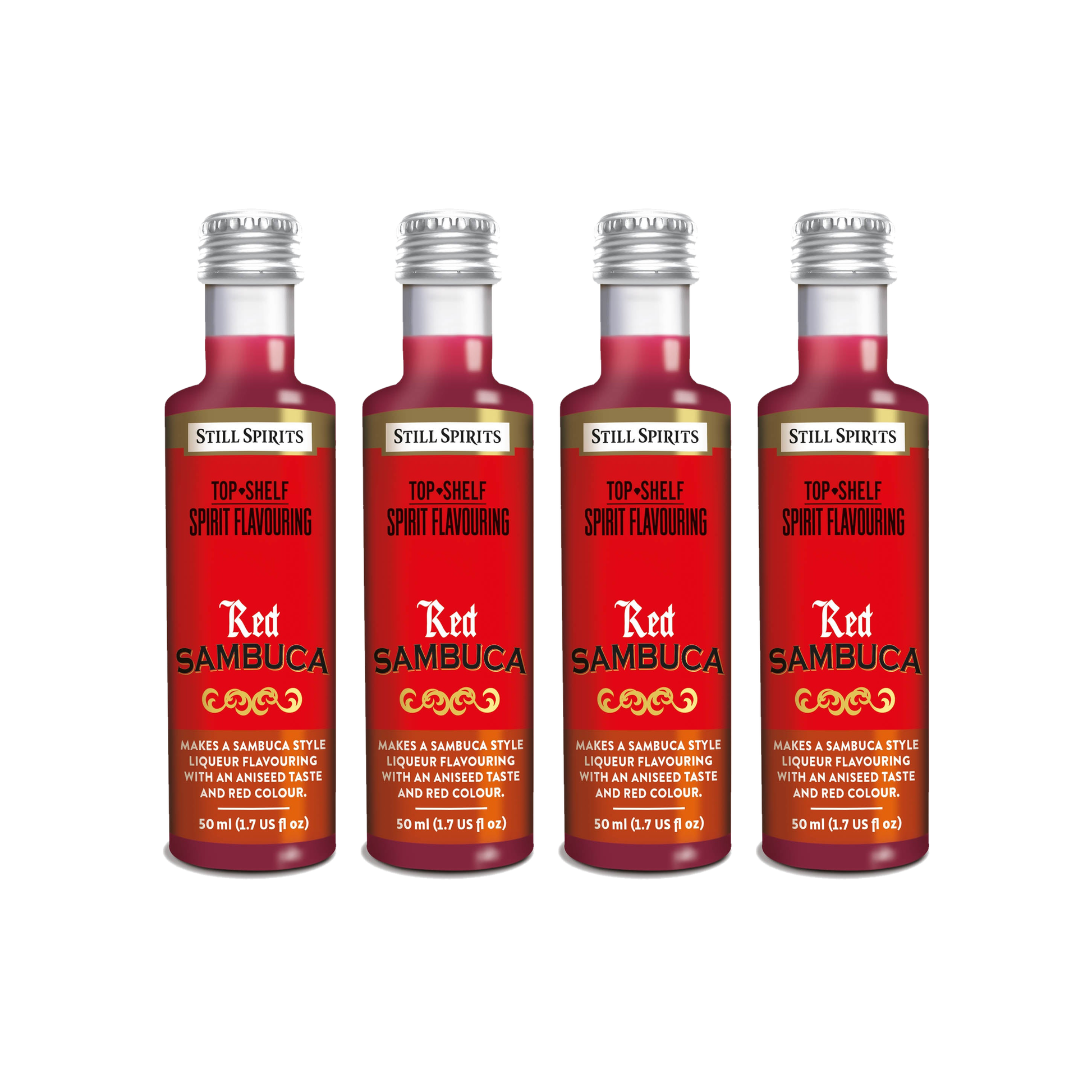 Red Sambuca Liqueur Essence 4 Pack