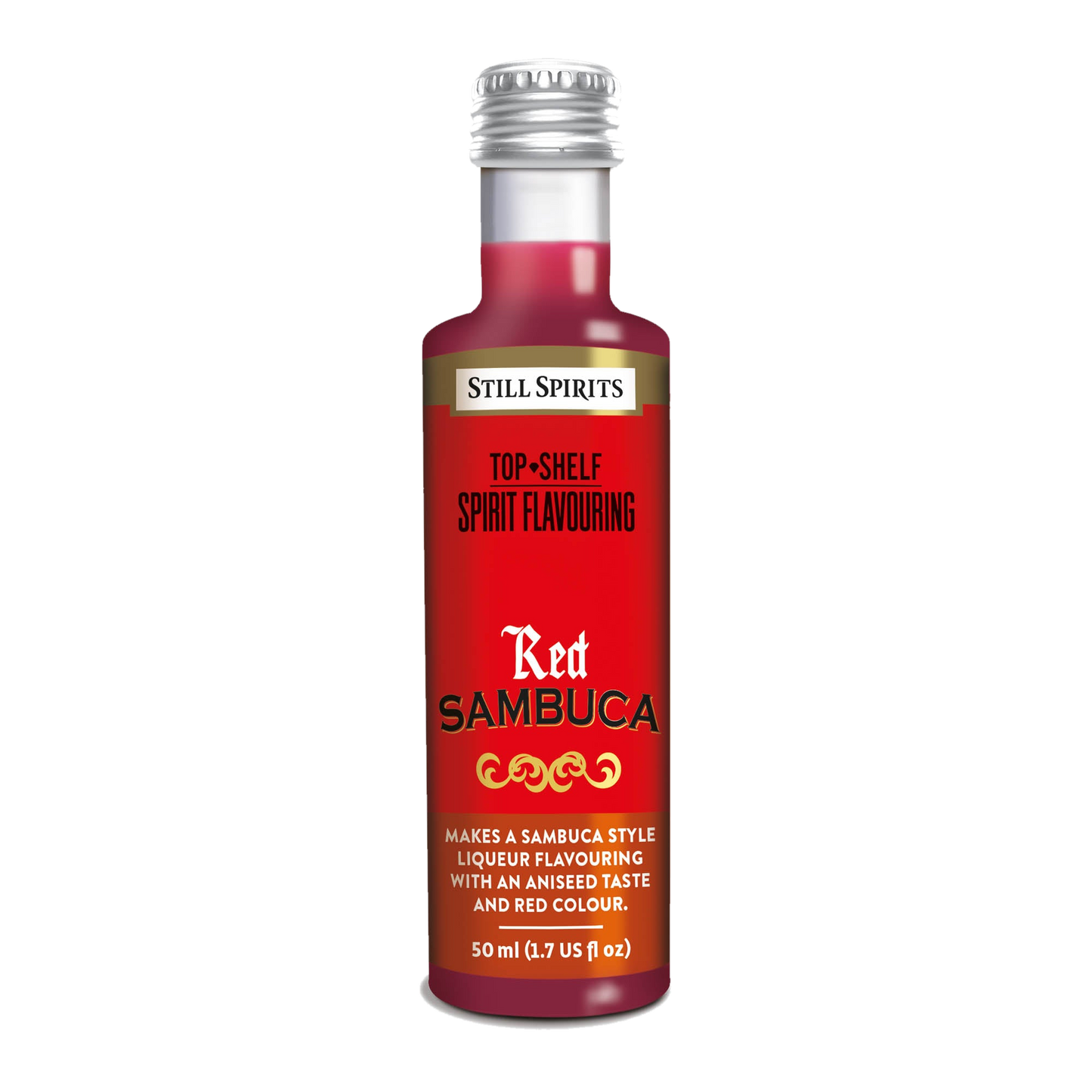 Red Sambuca Liqueur Essence 50ml single bottle