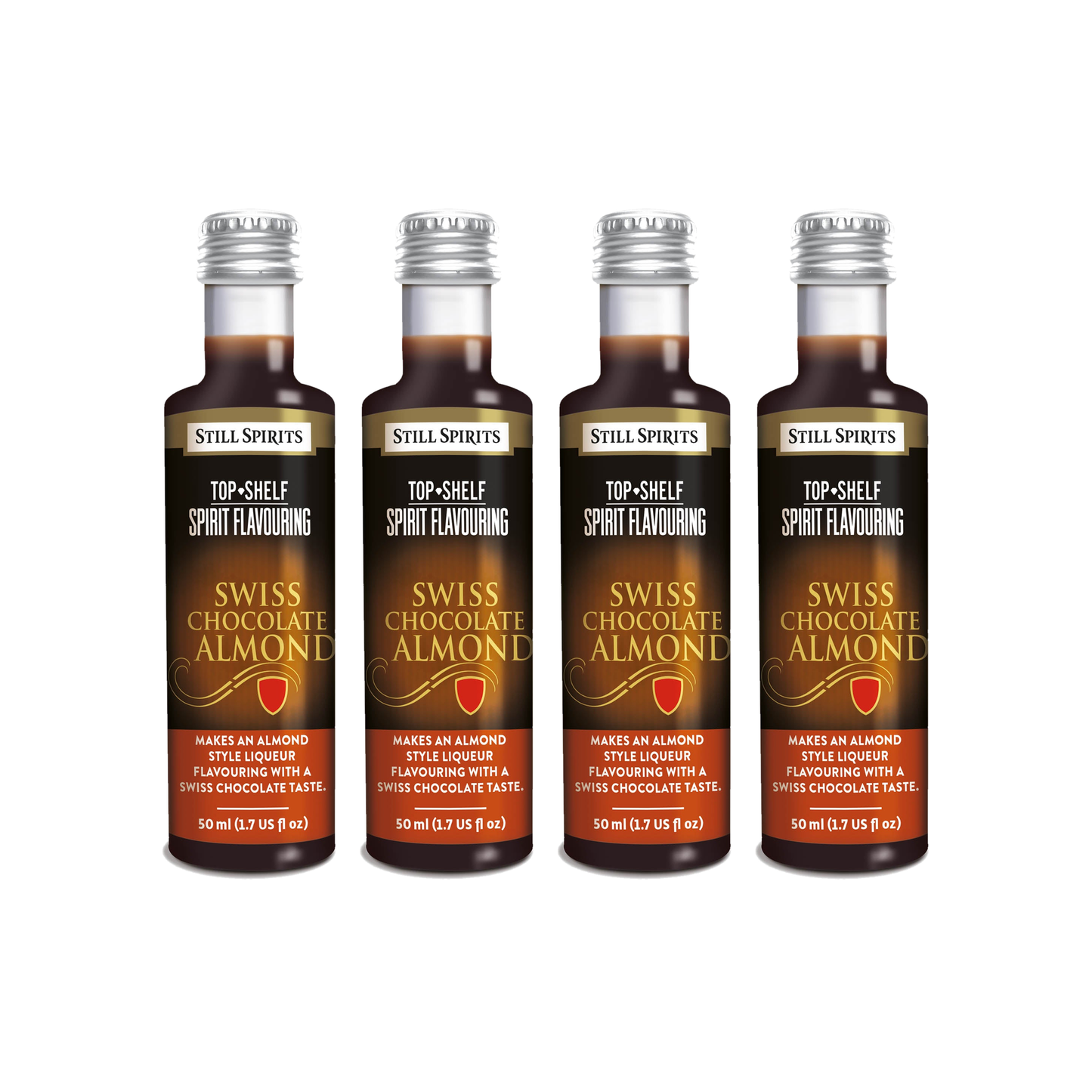 Swiss Chocolate Almond Liqueur Essence 4 Pack