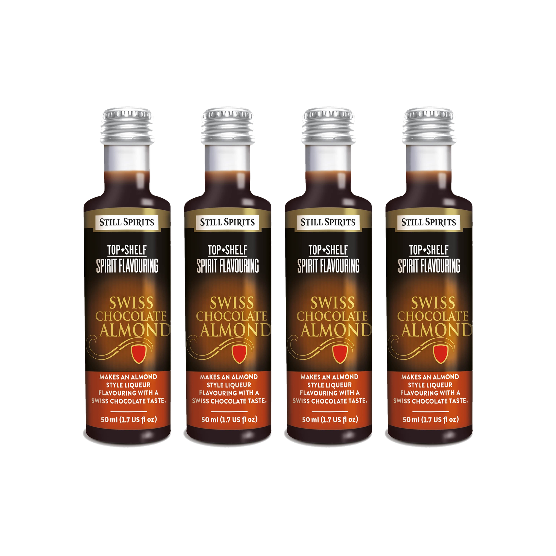 Swiss Chocolate Almond Liqueur Essence 4 Pack