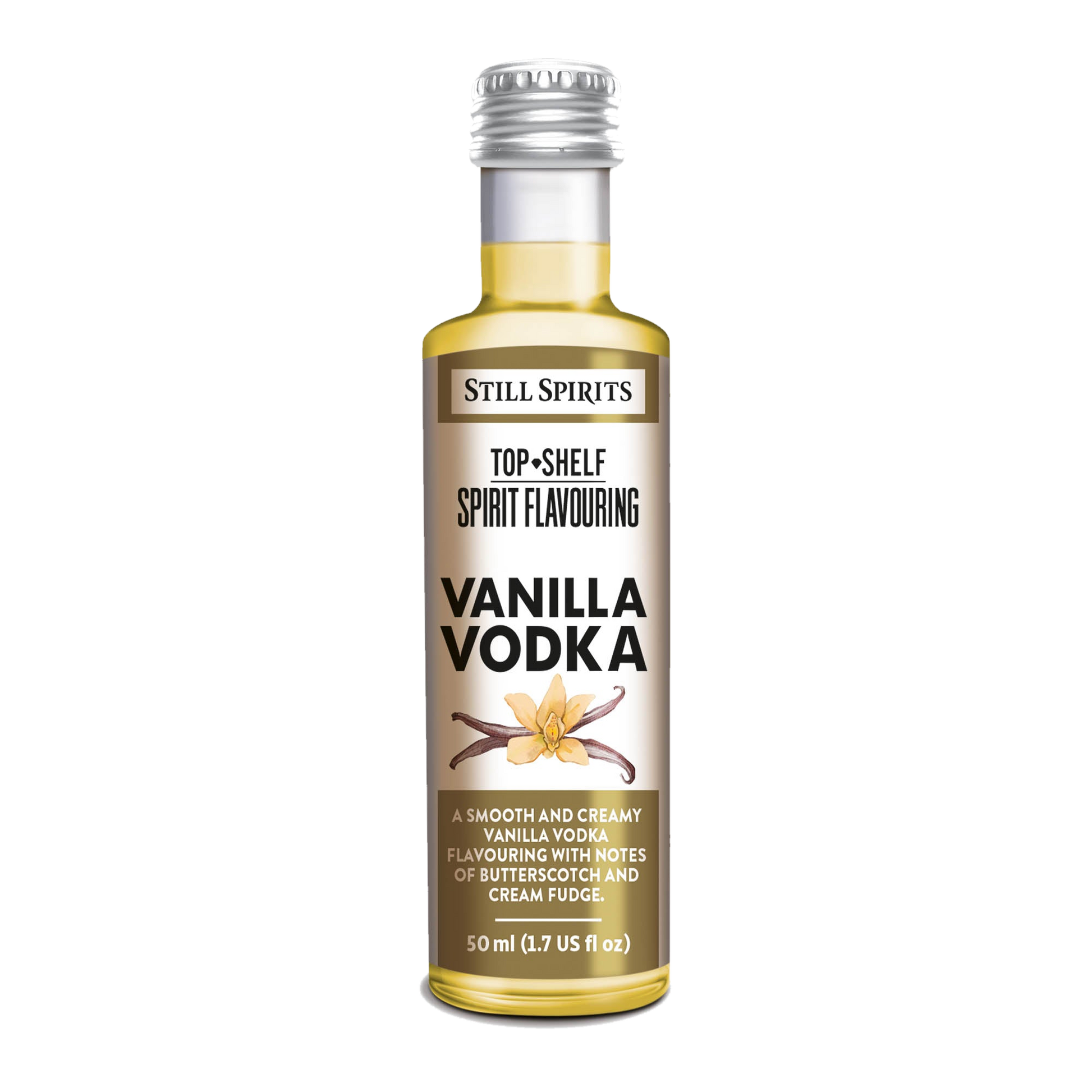 Vanilla Vodka Essence 50ml single bottle