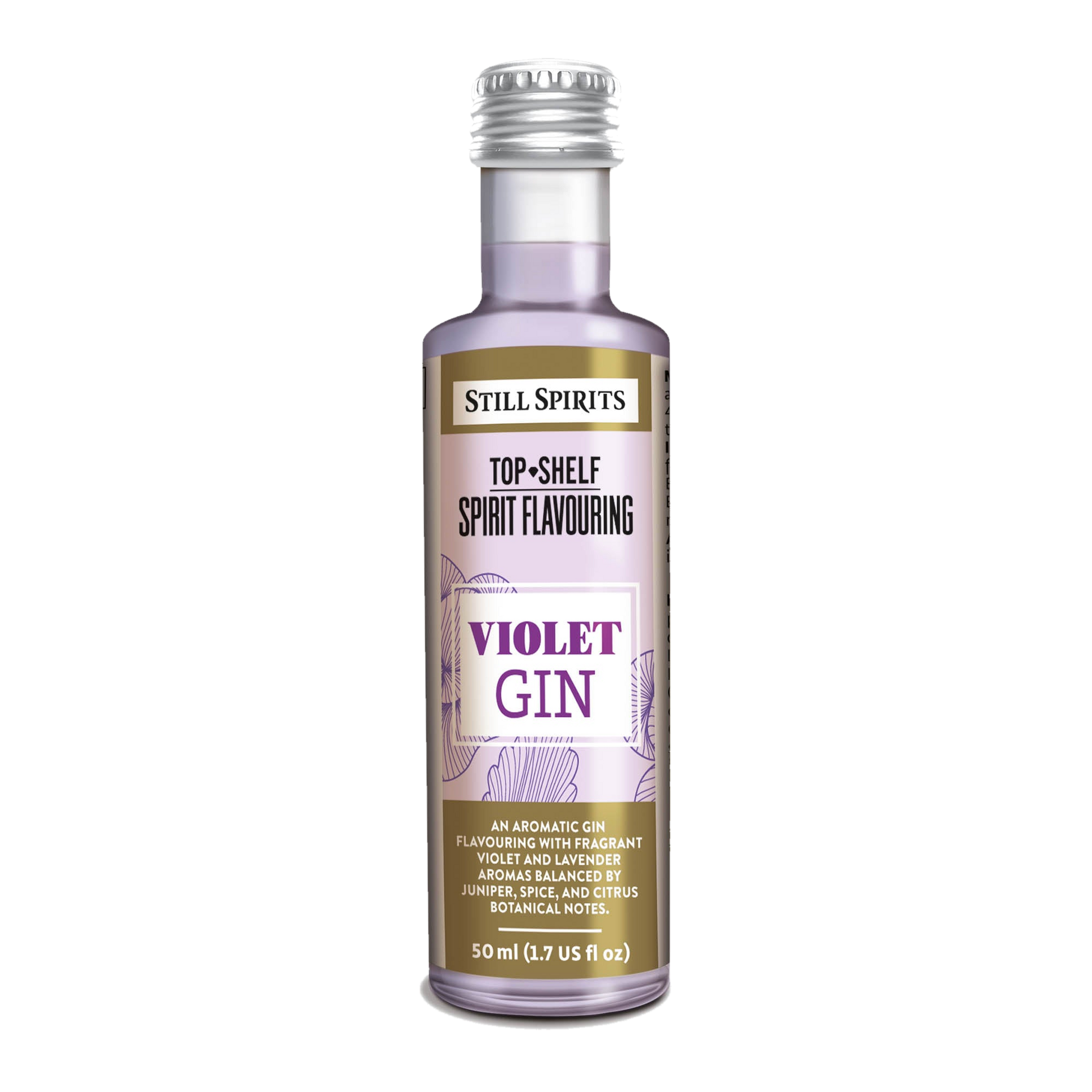 Violet Gin Essence 50ml single bottle