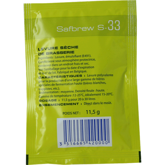 Fermentis SafBrew S-33 Yeast